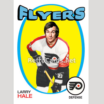 1971-72O Larry Hale Philadelphia Flyers