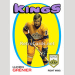1971-72O Lucien Grenier Los Angeles Kings