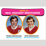 1971-72O NHL Brothers Mahovolich