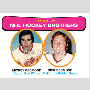 1971-72O NHL Brothers Redmond