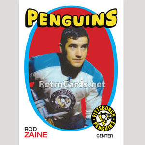 1971-72O Rod Zaine Pittsburgh Penguins