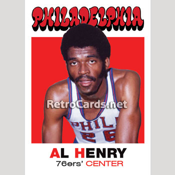 1971-72T Al Henry Philadelphia 76ers