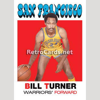 1971-72T Bill Turner San Francisco Warriors