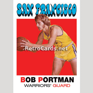 1971-72T Bob Portman San Francisco Warriors