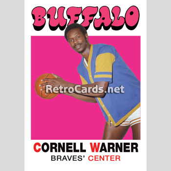 1971-72T Cornell Warner Buffalo Braves