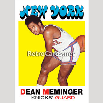 1971-72T Dean Meminger New York Knicks – RetroCards