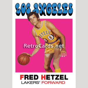 1971-72T Fred Hetzel Los Angeles Lakers
