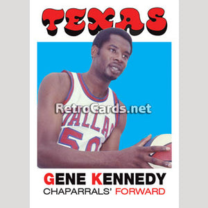 1971-72T Gene Kennedy Texas Chaparrals