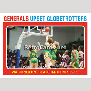 1971-72T Washington Generals Beat Globetrotters