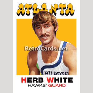 1971-72T Herb White Atlanta Hawks