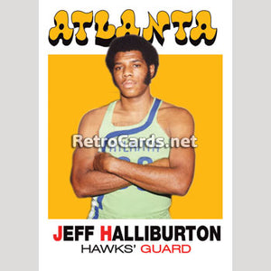 1971-72T Jeff Haliburton Atlanta Hawks