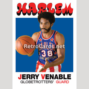 1971-72T Jerry Venable Harlem Globetrotters