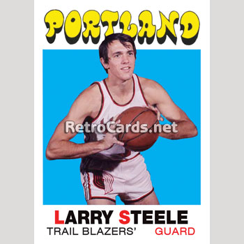 1971-72T Larry Steele Portland Trailblazers