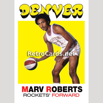 1971-72T Marv Roberts Denver Rockets