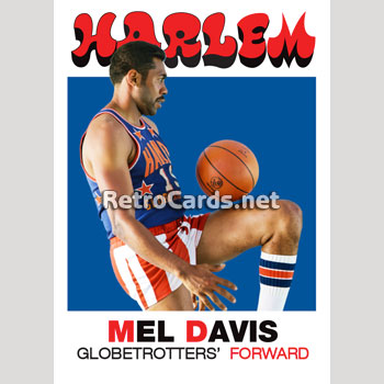1971-72T Mel Davis Harlem Globetrotters