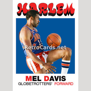 1971-72T Mel Davis Harlem Globetrotters