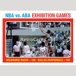 1971-72T ABA vs. NBA Bucks & Chaparrals