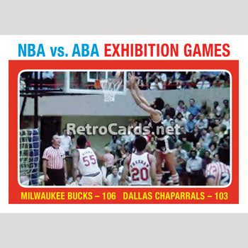 1971-72T ABA vs. NBA Bucks & Chaparrals