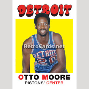 1971-72T Otto Moore Detroit Pistons