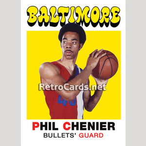 1971-72T Phil Chenier Baltimore Bullets