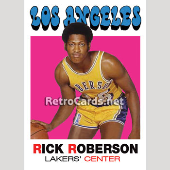 1971-72T Rick Roberson Los Angeles Lakers