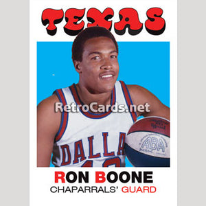 1971-72T Ron Boone Texas Chaparrals