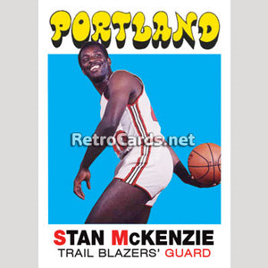 1971-72T Stan McKenzie Portland Trailblazers