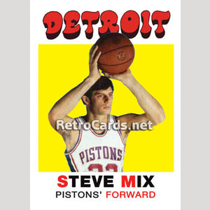 1971-72T Steve Mix Detroit Pistons