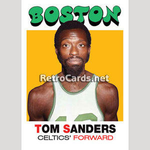 1971-72T Tom Sanders Boston Celtics