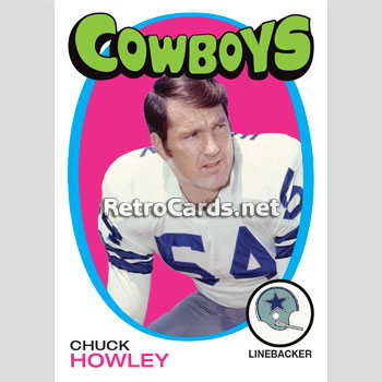 1971T NHL Chuck Howley Dallas Cowboys