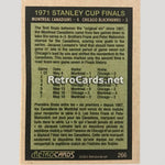 1971-72O RetroCards NHL Set • Series 1