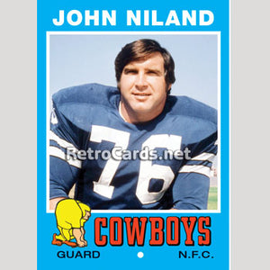 1971T John Niland Dallas Cowboys