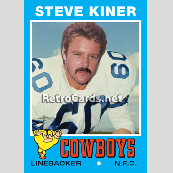 1971T Stever Kiner Dallas Cowboys
