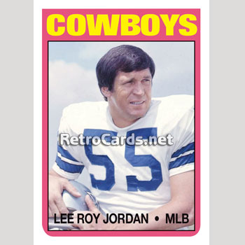 1972T Lee Roy Jordan Dallas Cowboys
