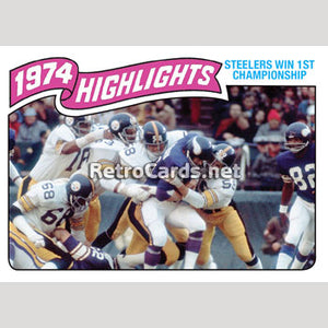 1975T Highlight 1st Championship Pittsburgh Steelers