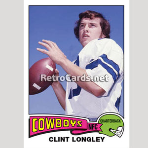 1975T Clint Longley Dallas Cowboys
