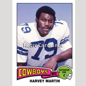 1975T Harvey Martin Dallas Cowboys