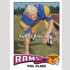 1975T Phil Olsen Los Angeles Rams