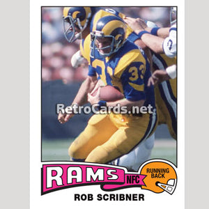 1975T Rob Scribner Los Angeles Rams