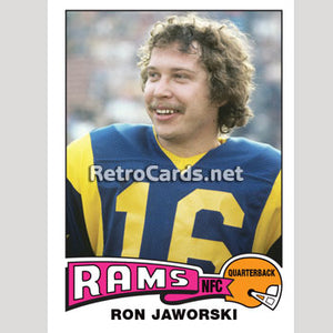 1975T Ron Jaworski Los Angeles Rams
