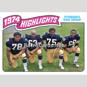 1975T Highlight Steel Curtain Pittsburgh Steelers