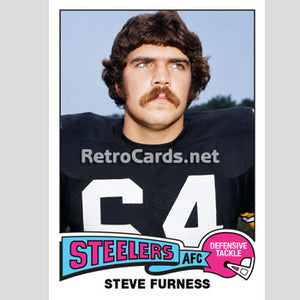1975T Steve Furness Pittsburgh Steelers