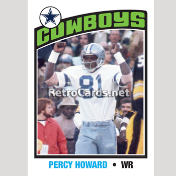 1976TNHL Percy Howard Dallas Cowboys