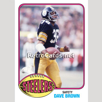 1976T Dave Brown Pittsburgh Steelers