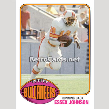 1976T Essex Johnson Tampa Bay Buccaneers – RetroCards