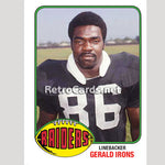 1976T Gerald Irons Oakland Raiders