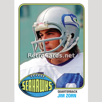 1976T Jim Zorn Seattle Seahawks