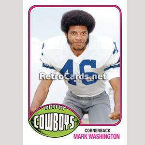 1976T Mark Washington Dallas Cowboys