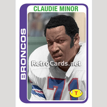 1978T Claudie Minor Denver Broncos