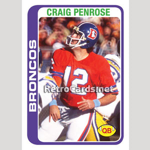 1978T Craig Penrose Denver Broncos